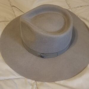 Shyanne grey wide brim hat